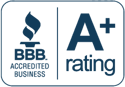 A+ rating BBB Accredited Business